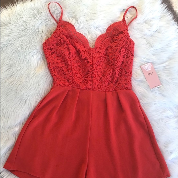 Son Paises Pants - Romper Red Short